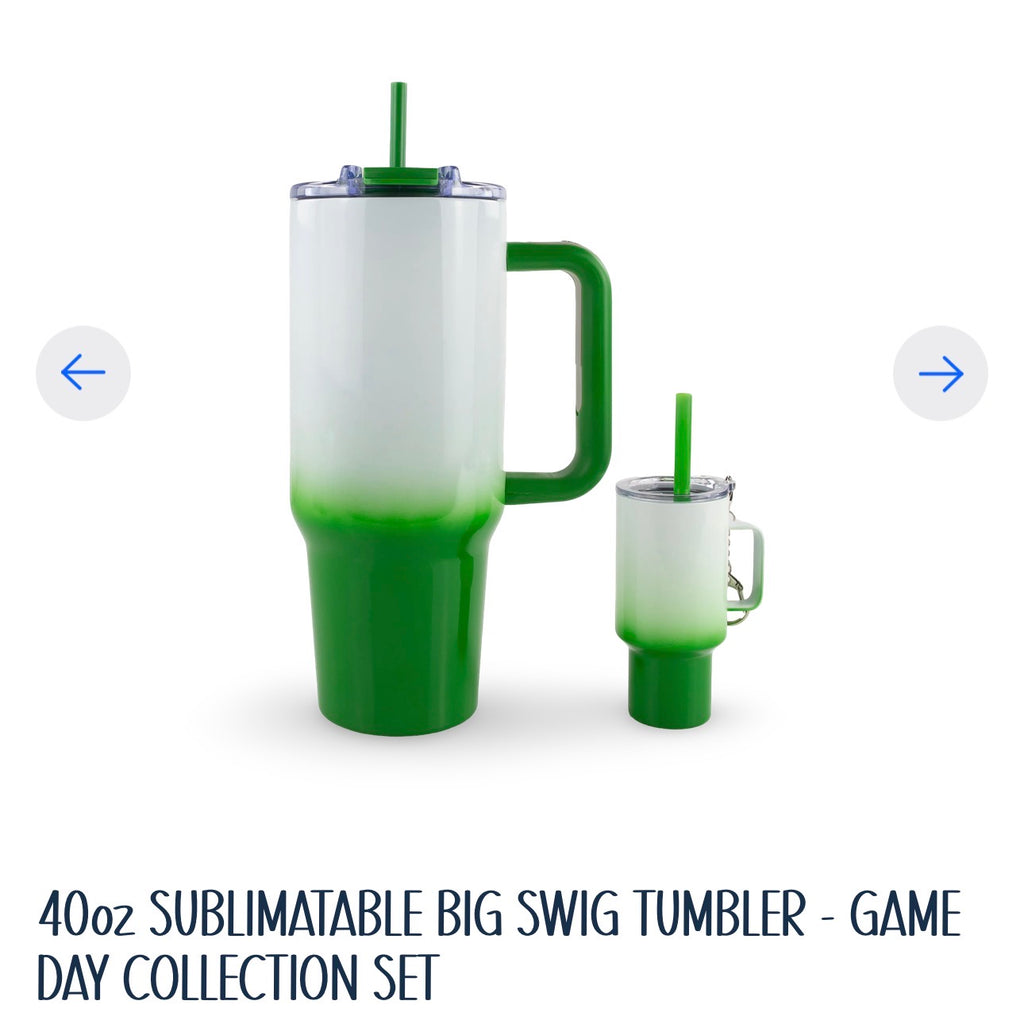 Game day. 40oz handle with match 4oz shot glass.