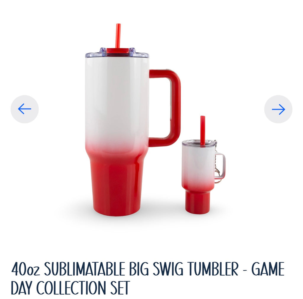Game day. 40oz handle with match 4oz shot glass.