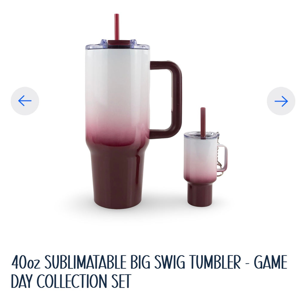 Game day. 40oz handle with match 4oz shot glass.