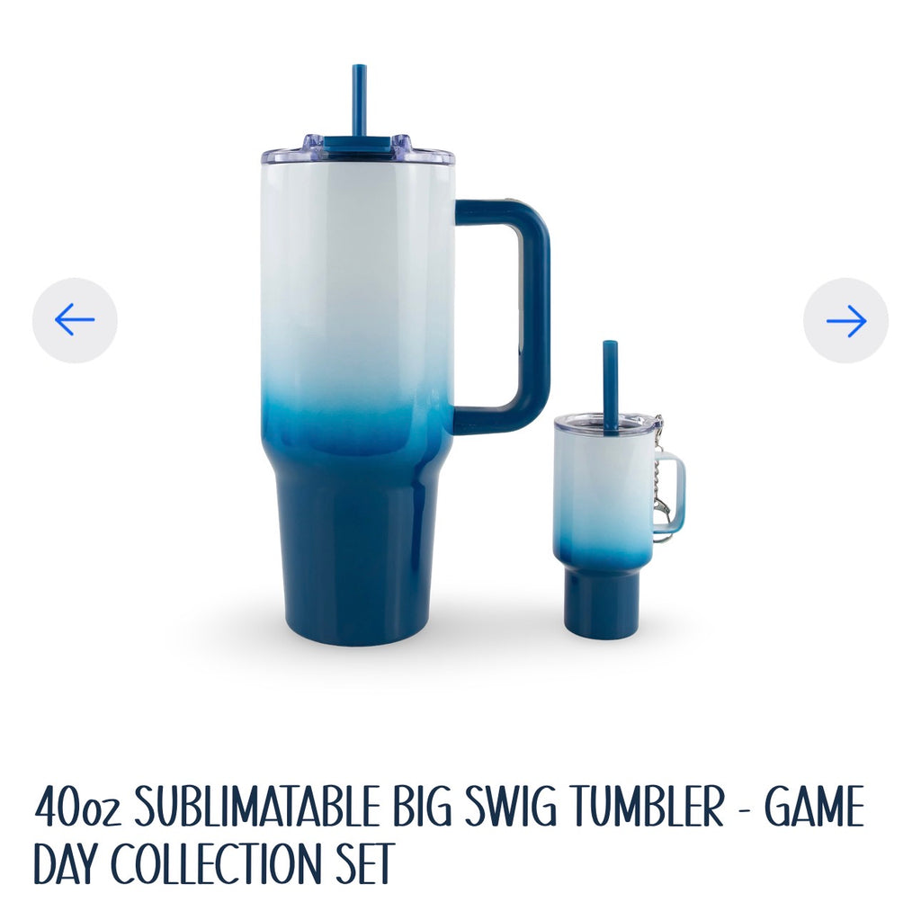 Game day. 40oz handle with match 4oz shot glass.