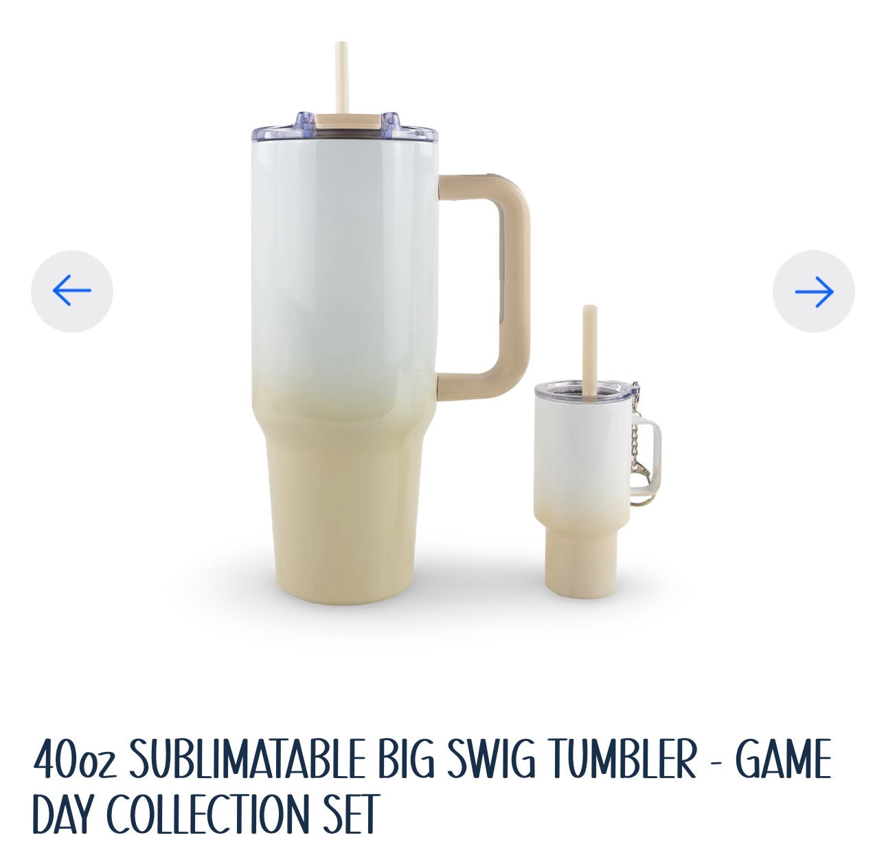 Game day. 40oz handle with match 4oz shot glass.