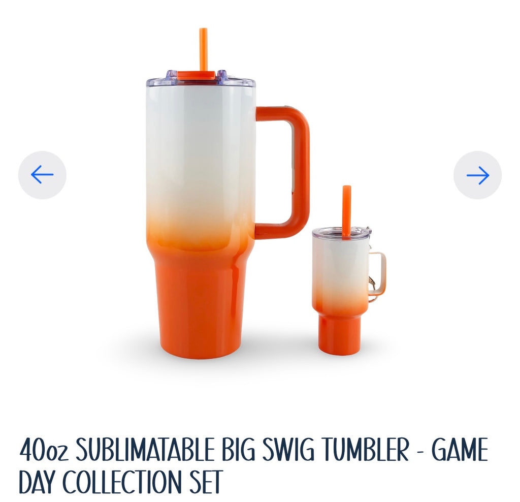 Game day. 40oz handle with match 4oz shot glass.