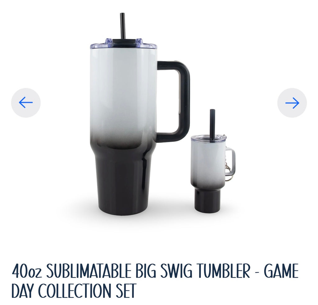 Game day. 40oz handle with match 4oz shot glass.